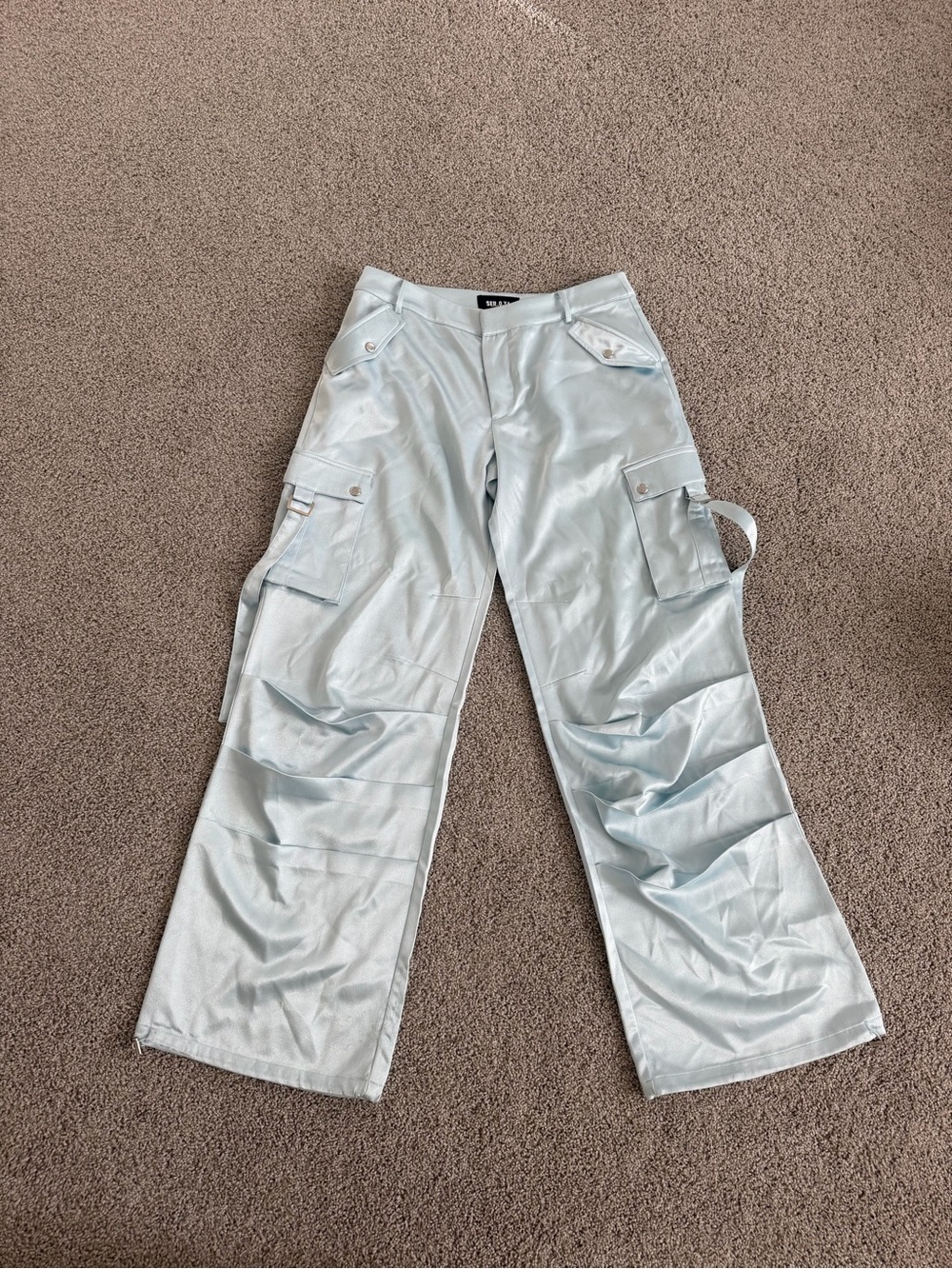 SER.O.YA Lai Satin Cargo Pant